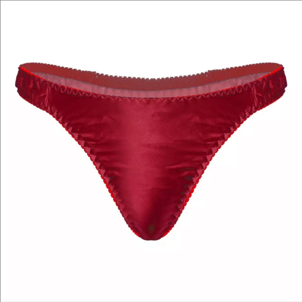 Satin Silky Second Skin Thongs Panties